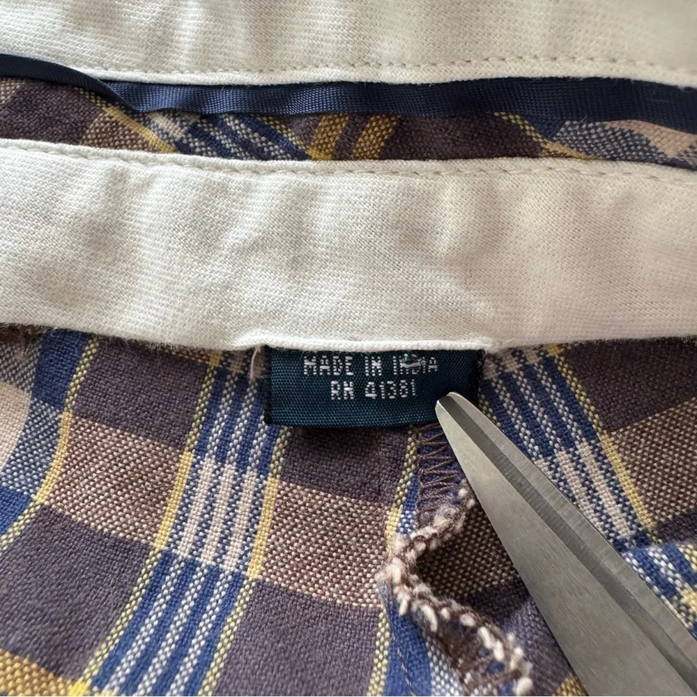 Vintage Polo Ralph Lauren Shorts Mens 40‎ Multicolored Plaid 12 Inch Inseam